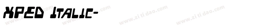 XPED Italic字体转换